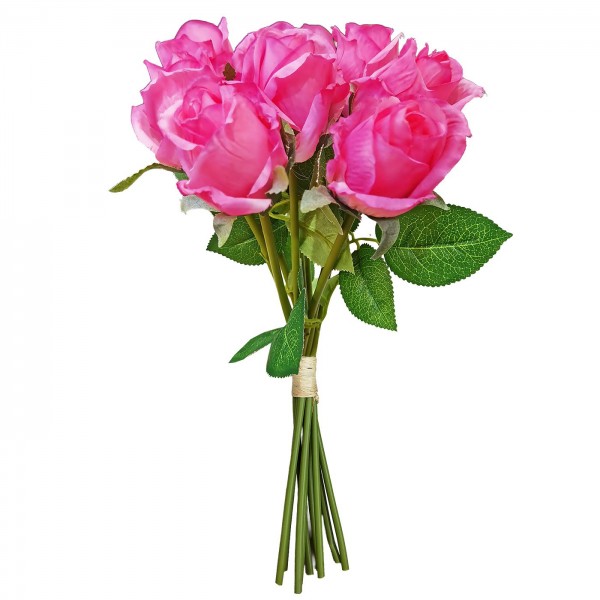 Μπουκέτο 9 Τραντάφυλλα 37cm Bunny's 932214 Λουλούδια Διακοσμητικά