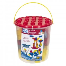 ΚΟΥΒΑΣ ΜΕ 48 ΜΕΓΑΛΑ ΤΟΥΒΛΑΚΙΑ ΓΙΑ ΑΓΟΡΙ διαμετρος 25cm x υψος 26cm ToyMarkt 95388 Τουβλάκια