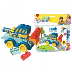 Τουβλάκια Τανκ 17 τεμ 24x26cm ToyMarkt 95454 Τουβλάκια