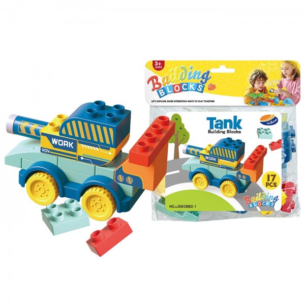 Τουβλάκια Τανκ 17 τεμ 24x26cm ToyMarkt 95454 Τουβλάκια