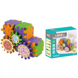 Τουβλάκια Γρανάζια Φορτηγό 70 τεμ 19x19x9cm ToyMarkt 95458 Τουβλάκια