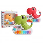 Πιάνο Αστείο Δεινοσαυράκι Μπαταρίας 26x25x5cm ToyMarkt 96187 Μουσικά Όργανα