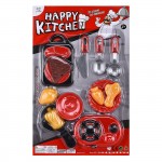 ΚΟΥΖΙΝΙΚΑ ΚΟΚΚΙΝΑ-ΜΑΥΡΑ & ΦΑΓΗΤΑ ΣΕ ΚΑΡΤΕΛΑ 25x38cm ToyMarkt 971026 Κουζινικά