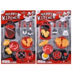 ΚΟΥΖΙΝΙΚΑ ΚΟΚΚΙΝΑ-ΜΑΥΡΑ & ΦΑΓΗΤΑ ΣΕ ΚΑΡΤΕΛΑ 25x38cm ToyMarkt 971026 Κουζινικά