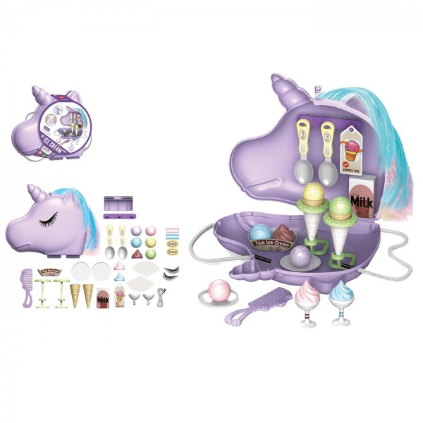 ICE CREAM ΤΣΑΝΤΑΚΙ 30 ΤΕΜ ΜΟΝΟΚΕΡΩΣ 24x21x7cm ToyMarkt 971192 Κουζινικά