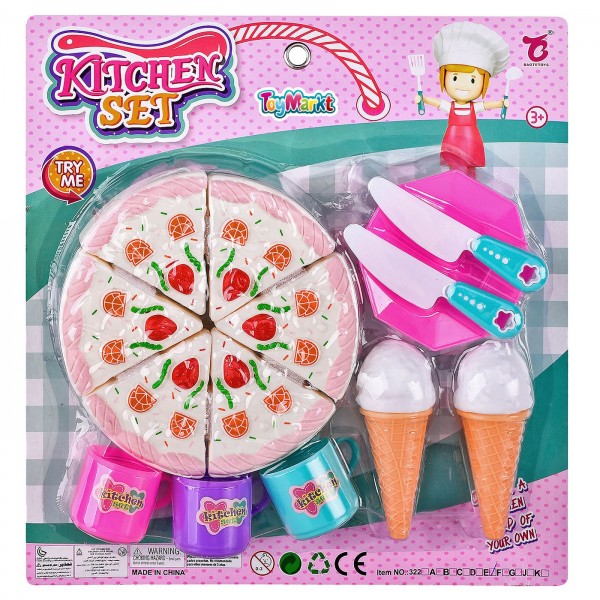 ΤΟΥΡΤΑ & ΧΩΝΑΚΙΑ ΠΑΓΩΤΟ ΣΕ ΚΑΡΤΕΛΑ 29x30x4cm ToyMarkt 971202 Κουζινικά