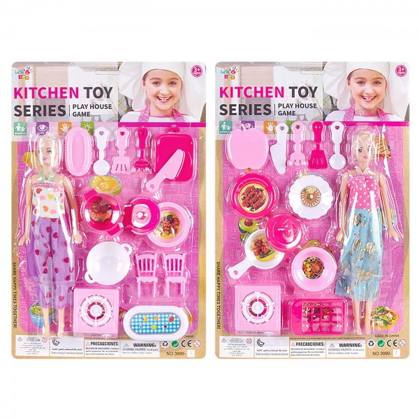 Κουζινικά & κούκλα σε καρτέλα 28x43cm ToyMarkt 971291 Κουζινικά