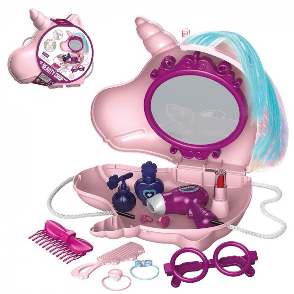 Τσαντάκι ομορφιάς μονόκερως 24x21x7cm ToyMarkt 971292 Beauty Σετ