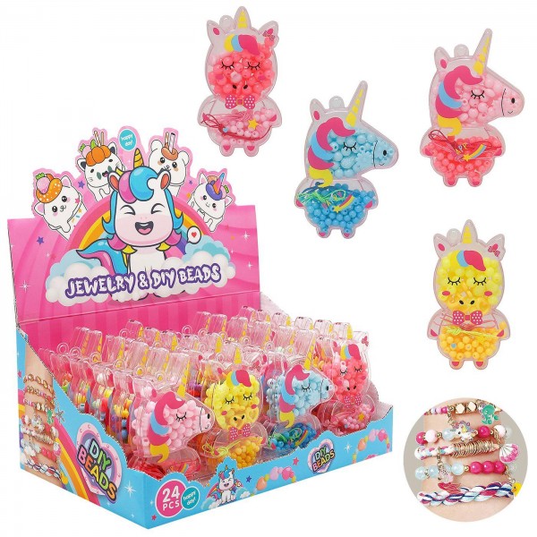 Σετ χάντρες σε θήκη-μονόκερο ΥΨΟΣ 13cm ToyMarkt 971299 Beauty Σετ