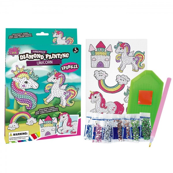 Diamond Sticker Μονόκερως 15x22x2cm ToyMarkt 971329 Σετάκια Ομορφιάς