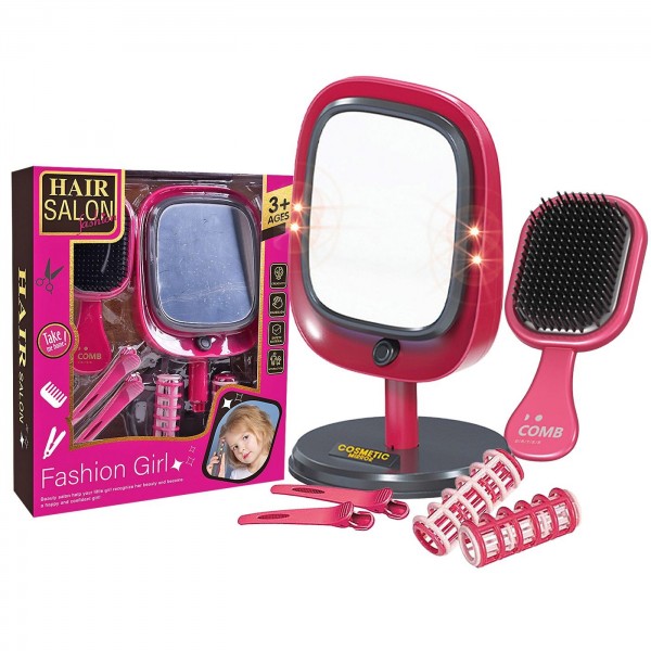 Σετ Ομορφιάς Βούρτσα Καθρέφτης Μπαταρίας 22x26x6cm ToyMarkt 971343 Σετάκια Ομορφιάς