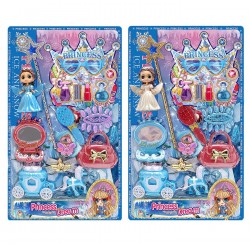 Σετ Πριγκήπισσας & Άμαξα σε Καρτέλα Μεγάλη 33x56cm ToyMarkt 971352 Σετάκια Ομορφιάς