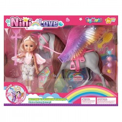 ΚΟΥΚΛΑ 15cm & ΑΛΟΓΟ 30x24x7cm ToyMarkt 98237 Κούκλες Μωρά