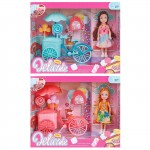 ΚΟΥΚΛΑ ΚΑΙ ΠΟΔΗΛΑΤΟ ΜΕ ΓΛΥΚΑ 25x20cm ToyMarkt 98241 Κούκλες Μωρά