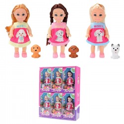 ΚΟΥΚΛΑ 11cm & ΖΩΑΚΙ PET 8x16x4cm ToyMarkt 98249 Κούκλες Μωρά