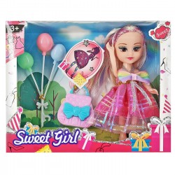 Κούκλα 15cm Μπαλόνια & Αξεσουάρ 20x15x5cm ToyMarkt 98264 Κούκλες Μωρά