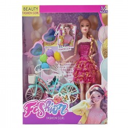 Κούκλα Fashion με Ποδήλτο & Αξεσουάρ 32x24x6cm ToyMarkt 98268 Μοντέλα