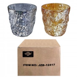 ΠΟΤΗΡΙΑ ΚΟΝΤΑ ΣΜΙΛΕΜΕΝΑ ΧΡΩΜΑΤΙΣΤΑ ΣΕΤ=6ΤΕΜ 9x9cm, 330ml Homie 1002131 Γυάλινα Ποτήρια - Φιάλες