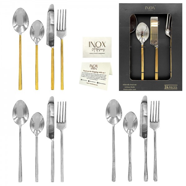 ΜΑΧΑΙΡΟΠΗΡΟΥΝΑ INOX ΣΕΤ=24ΤΕΜ  Victoria 98101 Κουζινικά Εργαλεία - Σκεύη