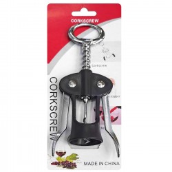 Ανοιχτήρι Φελλού Τυρμπουσόν Μαύρο 17cm Homie 1002168 Κουζινικά Εργαλεία - Σκεύη