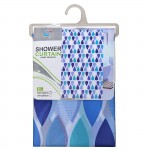 ΚΟΥΡΤΙΝΑ ΜΠΑΝΙΟΥ ΕΜΠΡΙΜΕ PEVA 180x180cm Homie 1011101 Είδη Μπάνιου