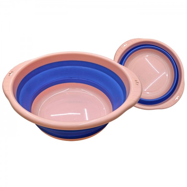 Λεκάνη Στρογγυλή Πτυσσόμενη 43x39x16cm Homie 1011184 Πλύσιμο - Άπλωμα Ρούχων