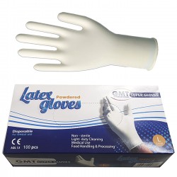 ΓΑΝΤΙΑ LATEX  ΚΥΤ=100ΤΕΜ  Homie 101494 Εξοπλισμός Καθαρισμού