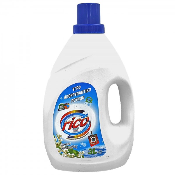 ΥΓΡΟ ΑΠΟΡΡΥΠΑΝΤΙΚΟ  ΠΛΥΝΤΗΡΙΟΥ ΡΟΥΧΩΝ 3L Rico Πλύσιμο - Άπλωμα Ρούχων