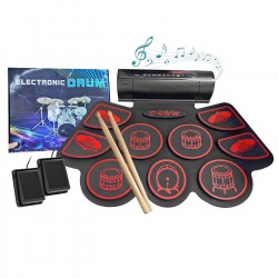 Τύμπανα Ηλεκτρονικά Αναδιπλούμενα 46x36cm Homie 108493 Gadget Toys