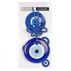 ΜΑΤΙ ΓΙΓΑΣ ΓΥΑΛΙΝΟ Φ7cm Υ:16cm  116665 Κομπολόγια - Γούρια