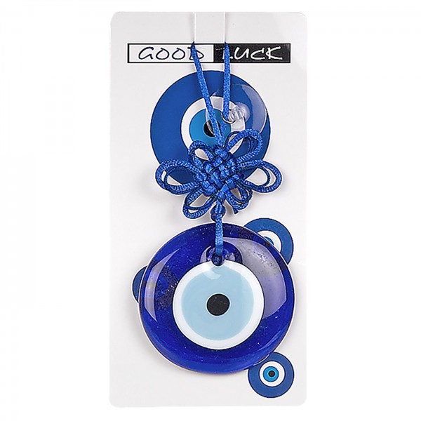 ΜΑΤΙ ΓΙΓΑΣ ΓΥΑΛΙΝΟ Φ7cm Υ:16cm  116665 Κομπολόγια - Γούρια